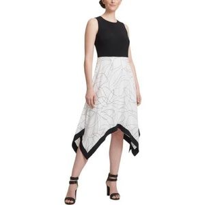 DKNY Handkerchief midi dress